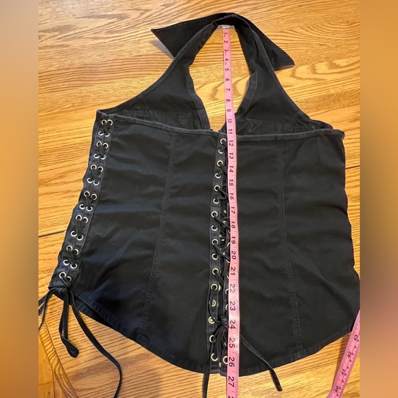 Harley-Davidson® RARE VINTAGE FIND‼️ Super Sexy Lace-Up Halter Top- Large ❤️🔥 - Picture 12 of 12